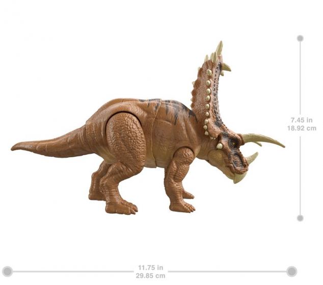 Jurassic World Dino Escape - Mega Destroyers Pentaceratops - interaktiv dinosaur - 30 cm