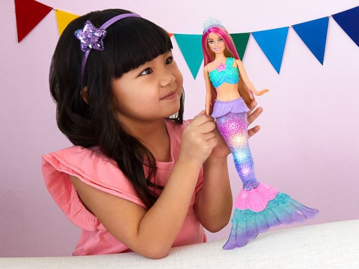 Barbie Dreamtopia Twinkle Lights Mermaid - dukke med lysende havfruehale