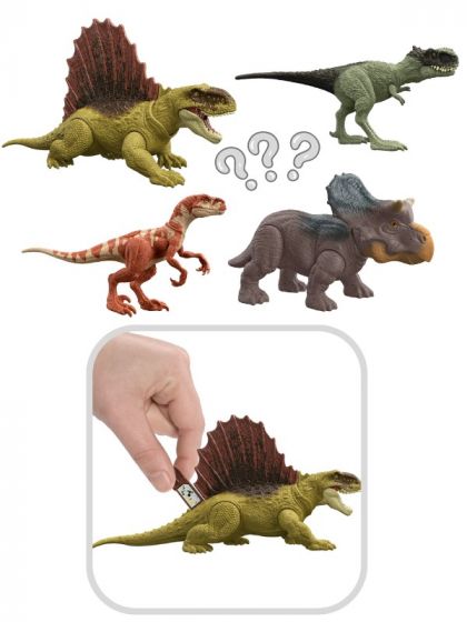 Jurassic World Ferocious dinosauriefigur - 17 cm - digital leksak med skanningsbar DNA-kod
