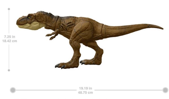 Jurassic World Dominion Extreme Damage Tyrannosaurus Rex - stor interaktiv dinosaur - 48 cm