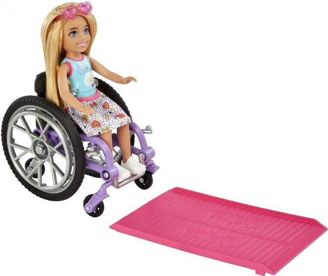 Barbie Chelsea dukke i rullestol