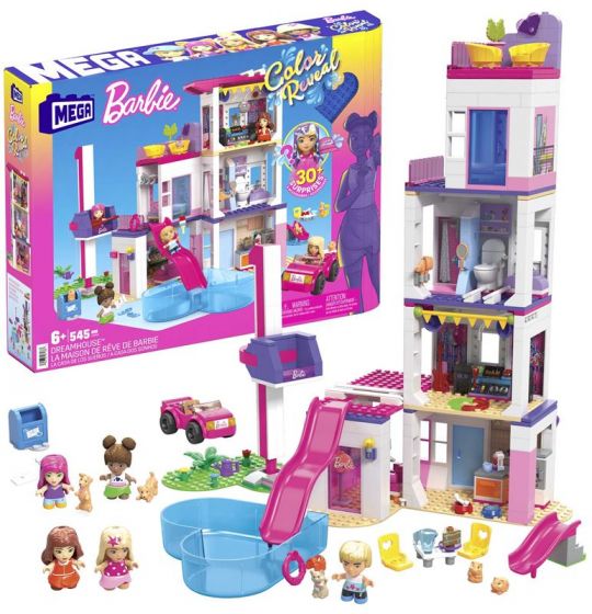 Mega Barbie DreamHouse byggsats - dockhus med över 30 överraskningar