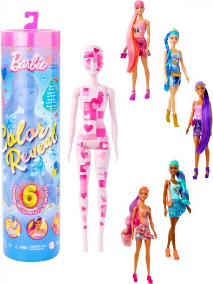 Barbie Color Reveal Totally Denim dukke med 6 overraskelser
