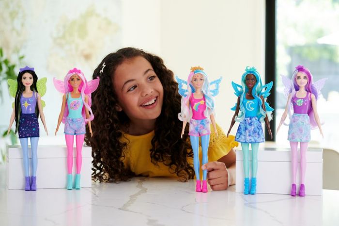 Barbie Color Reveal Rainbow Galaxy dukke med 6 overraskelser