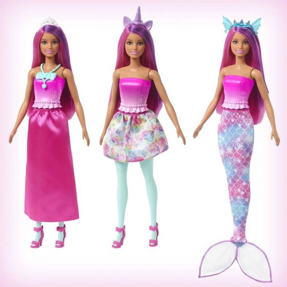 Barbie Dreamtopia dukke med tilbehør og mini-enhjørning