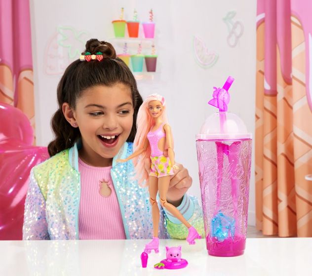 Barbie Pop Reveal dukke med 8 overraskelser - Jordbær Limonade