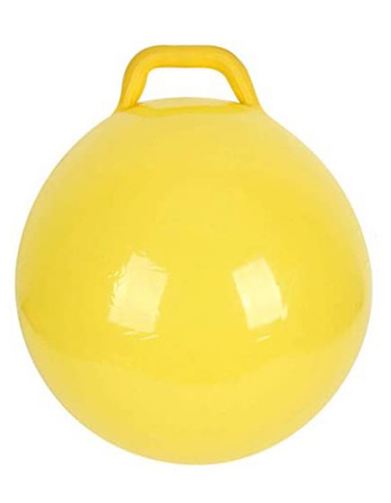 Alert Skippy Ball - gul hoppeball med håndtak - 60 cm