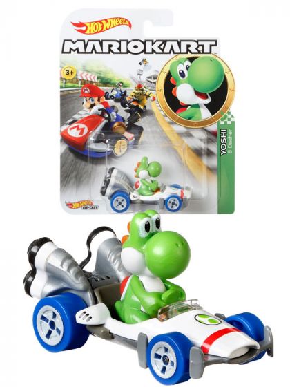 Hot Wheels Mario Kart 1:64 diecast lekebil - Yoshi B-Dasher