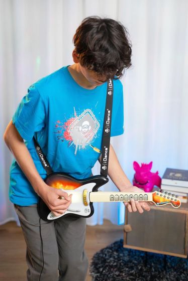 iDance Jam Hero Elektrisk gitar med knapper og sensor - forsterker og skulderstropp følger med