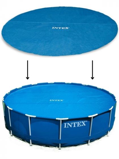 Intex Solar Pool Cover - rundt overtræk til bassin 457 cm
