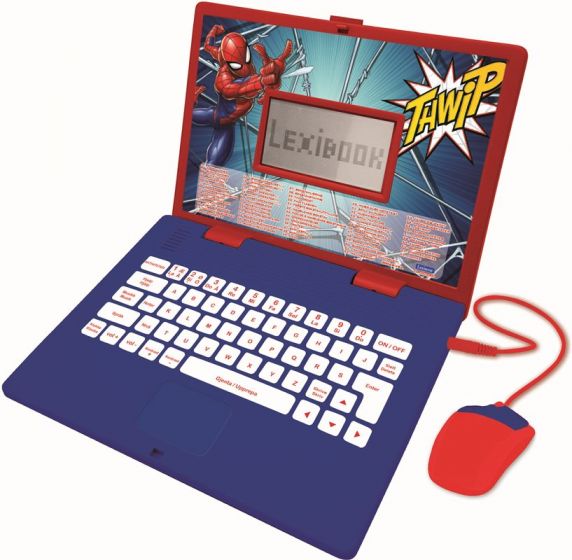 Lexibook SpiderMan pedagogisk laptop med 120 aktiviteter til barn - norsk/svensk versjon
