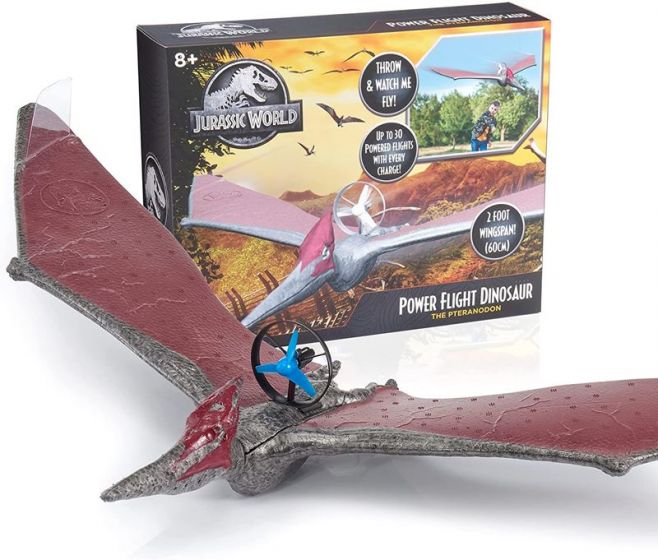 Jurassic World Power Flight Dino - The Pteranodon - flyvende dinosaur med ladekabel - 60 cm