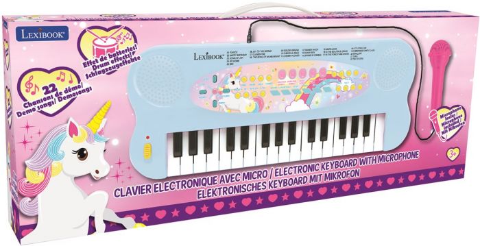 Lexibook enhjørning elektronisk keyboard med mikrofon - 32 tangenter