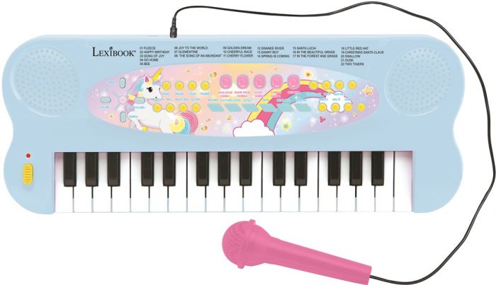 Lexibook enhjørning elektronisk keyboard med mikrofon - 32 tangenter