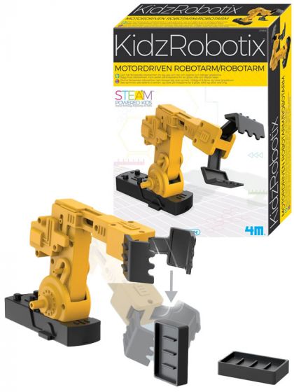KidzRobotix Motordreven Robotarm - eksperimentsett fra 8 år