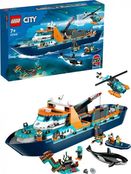 LEGO City 60368 Polarutforskere med skip