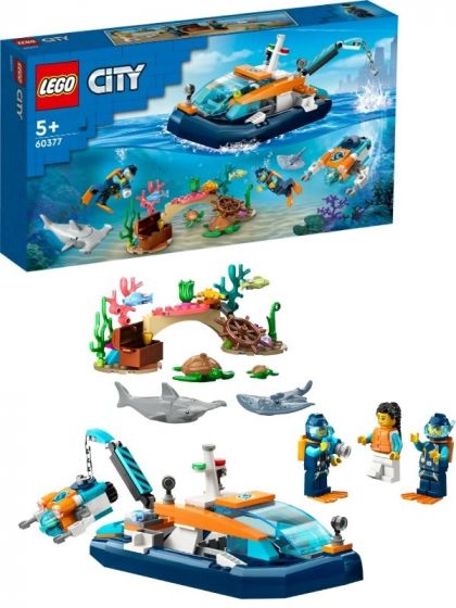 LEGO City 60377 Utforskere og dykkerbåt