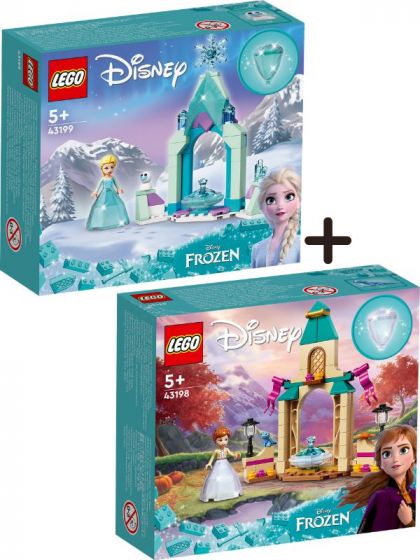 LEGO Disney Princess Pakke: Elsas slottsgård 43199 + Annas slottsgård 43198