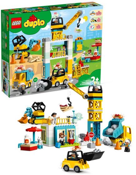 LEGO DUPLO Town 10933 Byggearbeid med tårnkran