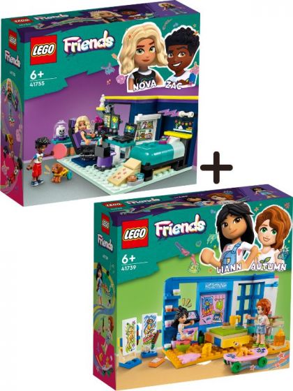 LEGO Friends Pakke: Novas rom 41755 + Lianns rom 41739