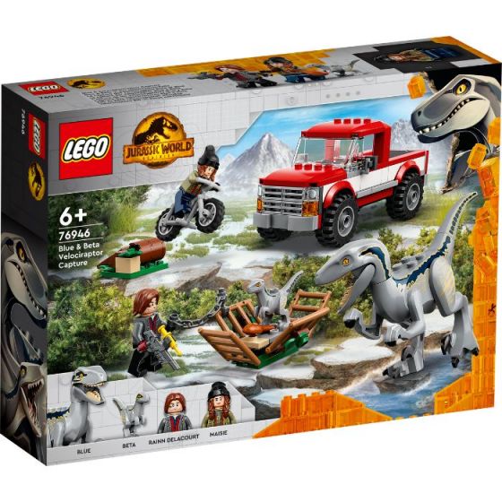 LEGO Jurassic World Pakke: Velociraptor-felle 76946 + Motorsykkeljakt 76945