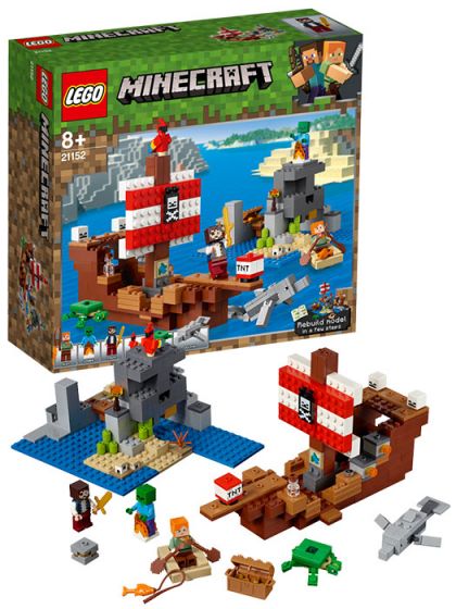 LEGO Minecraft 21152 Piratskeppsäventyr