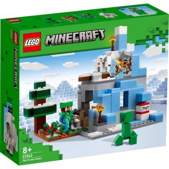 Minecraft Pakke: LEGO Frossenfjellene 21243 + Termos i stål 500ml