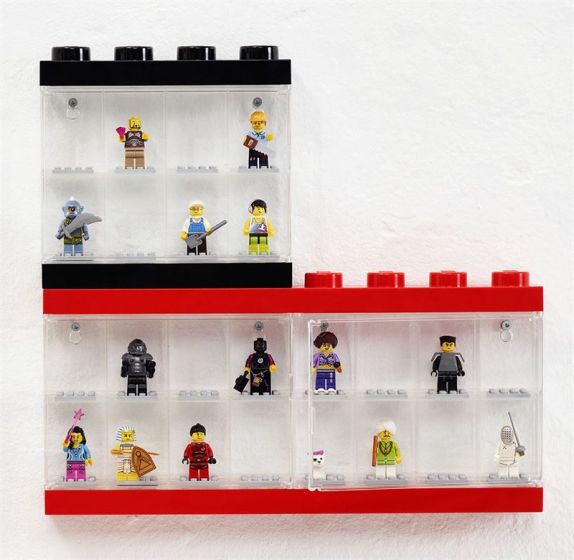 LEGO Minifigurförvaring 8 fack - Bright Red