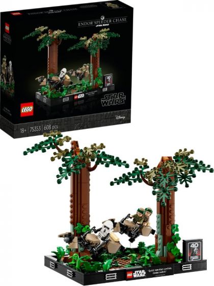 LEGO Star Wars 75353 Diorama med speederjagt på Endor