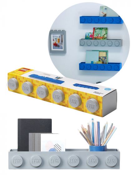 LEGO Storage bokhylle 50 cm - medium stone grey
