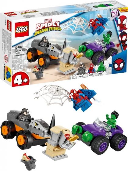 LEGO Super Heroes 10782 Marvel Spidey og de fantastiske vennene hans vs. Oppgjør mellom Hulk og Rhino-truck
