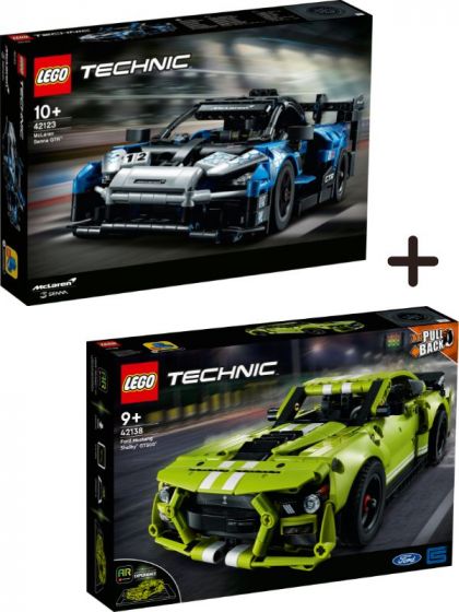LEGO Technic Pakke: McLaren 42123 + Ford Mustang 42138