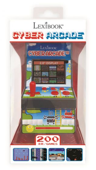 Lexibook Cyber Arcade portabel spelkonsol  - 200 spel - 2,8 tums LCD-skärm