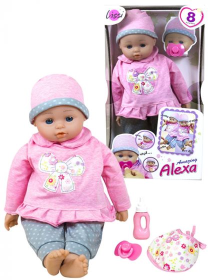 Lissi Magic Baby Amazing Alexa docka 38 cm - med 8 funktioner