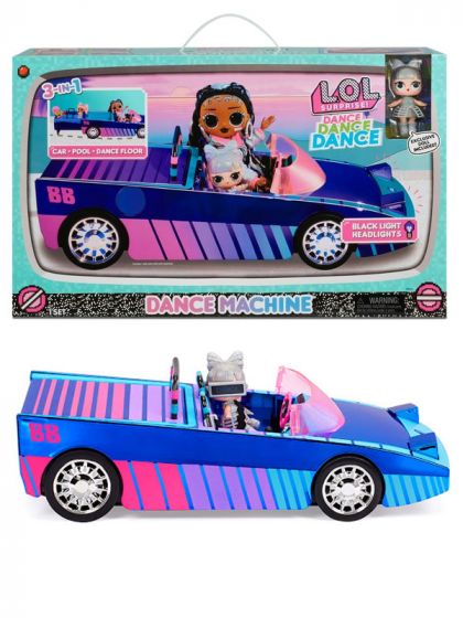 LOL Surprise Dance Machine Car - 3-i-1 leksats med exklusiv docka - 40 cm lång