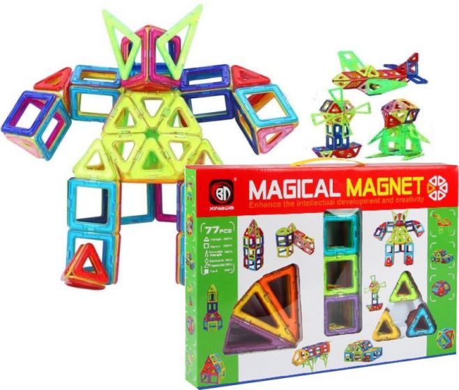 Magical Magnet - magnetiske byggeklosser - 77 deler