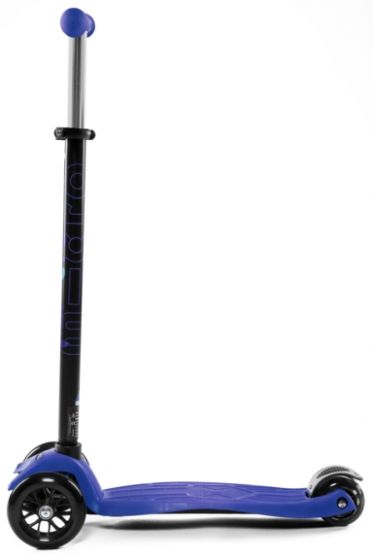 Micro Maxi Blue T-bar løbehjul med tre hjul - 5-12 år - blå