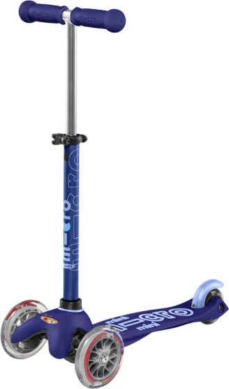 Micro Mini Deluxe Blue sparkesykkel med tre hjul - 2-5 år - tåler opptil 50 kg