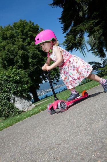 Micro Mini 3in1 Deluxe Pink - sparkcykel med 3 hjul