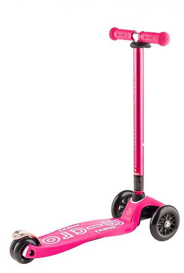 Micro Maxi Deluxe Pink - løbehjul med 3 hjul til børn 5-12 år