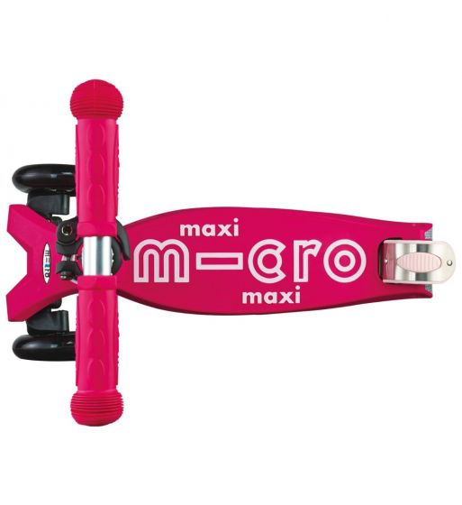 Micro Maxi Deluxe Pink - løbehjul med 3 hjul til børn 5-12 år