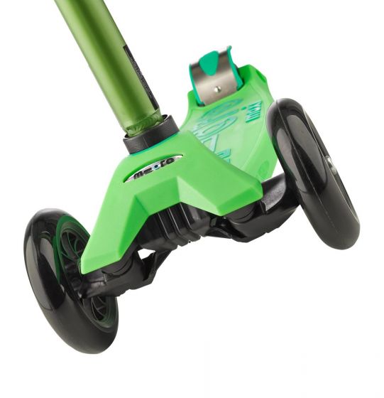Micro Maxi Deluxe Green sparkcykel med 3 hjul - 5-12 år - grön