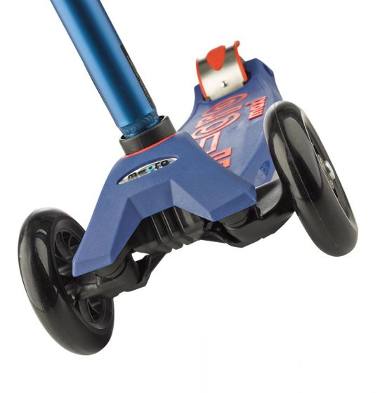 Micro Maxi Deluxe Blue - sparkcykel med tre hjul för barn 5-12 år - tål upp till 70 kg
