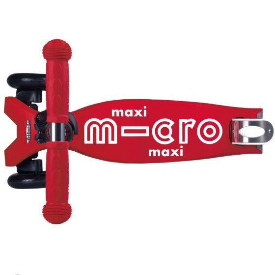 Micro Maxi Deluxe Red - 3-hjulsparkcykel 5-12 år - tål upp till 70 kg