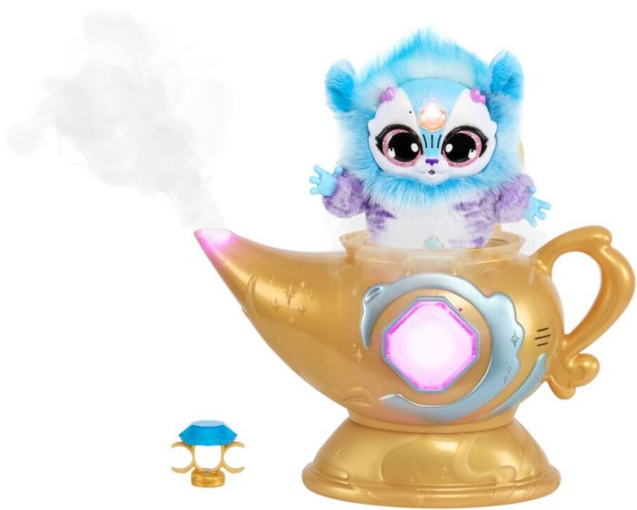 Magic Mixies Magic Genie Lamp Blue - gnid lampan och trolla fram ett interaktivt gosedjur med 60 ljud och reaktioner 
