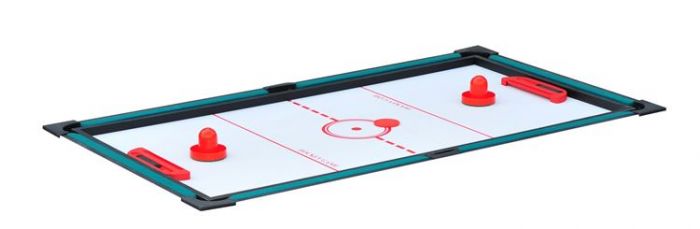 Spelbord 4-i-1 - Foosball, biljard, air hockey och pingis - 107 cm