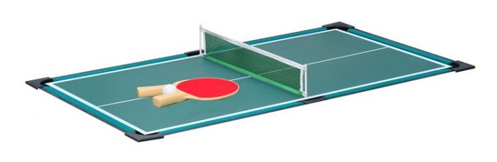 Spelbord 4-i-1 - Foosball, biljard, air hockey och pingis - 107 cm