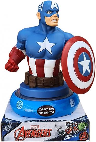 Avengers 3D nattlampe - Captain America