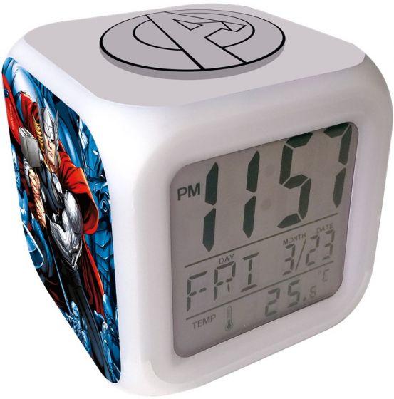 Avengers digitalt ur med alarm - 8 cm