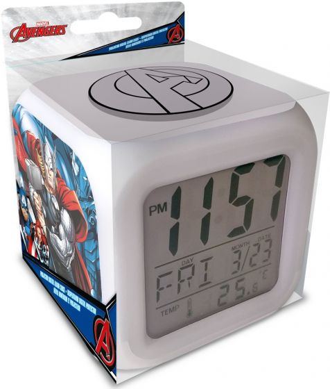Avengers digital klokke med alarm - 8 cm